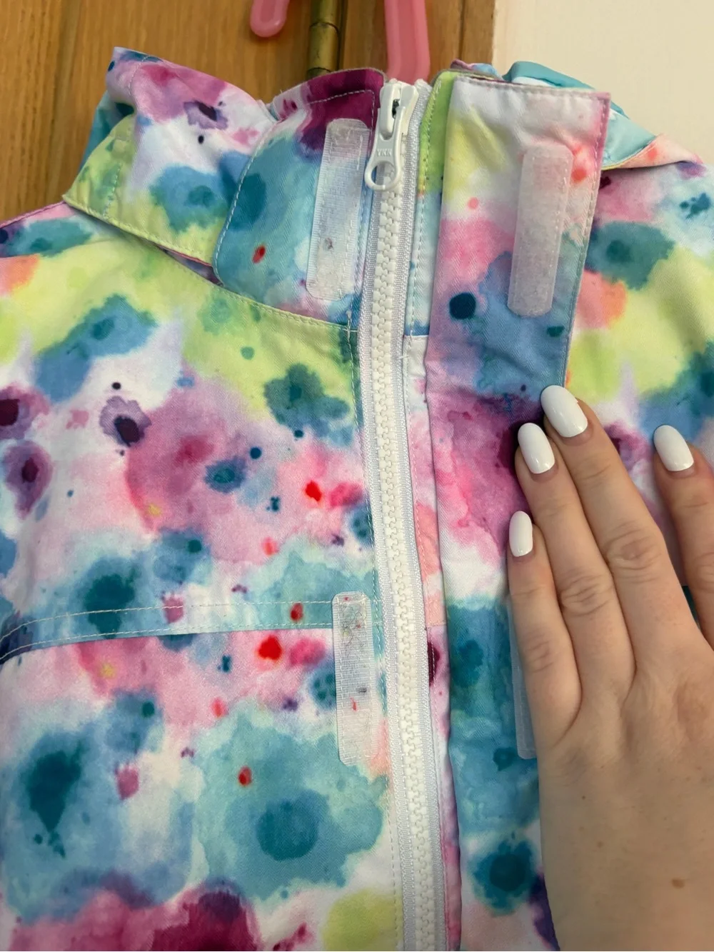 🤍SMN🤍 Kids Girls Waterproof Colorful One Piece Snowsuit, size 4-6